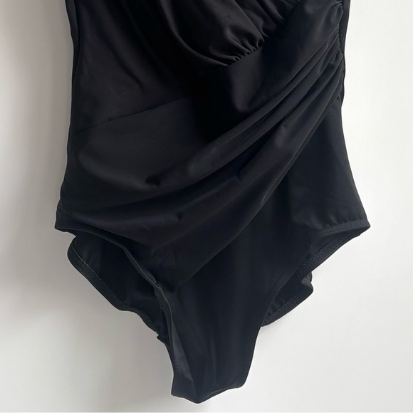 Miraclesuit Oceanus One Piece Swimsuit Black Size 12 - Picture 5 of 16